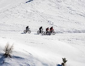 Snow Mountain biking