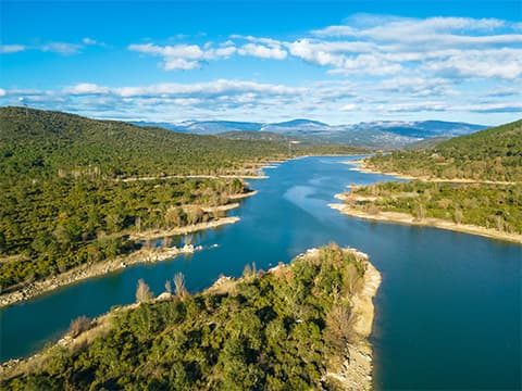 Le lac de Saint-Cassien