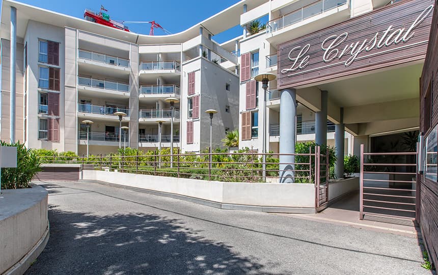 Résidence Le Crystal à Cagnes sur mer - extérieur