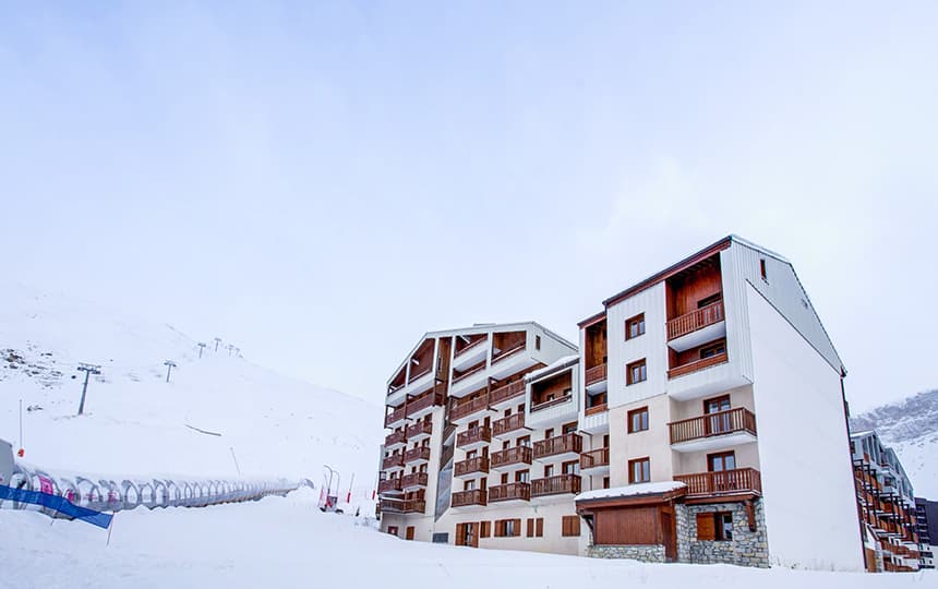 Résidence Le Borsat IV à Tignes - extérieur hiver