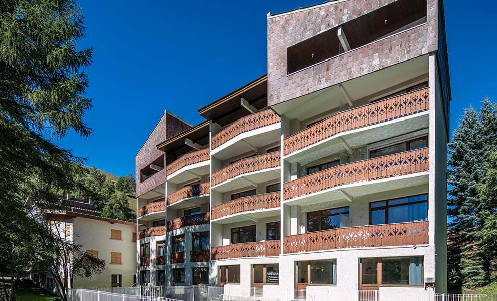 Façade extérieure résidence Edelweiss Les 2 Alpes