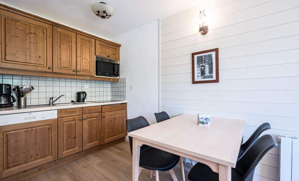 Cuisine et séjour Les Chalets de la Ramoure