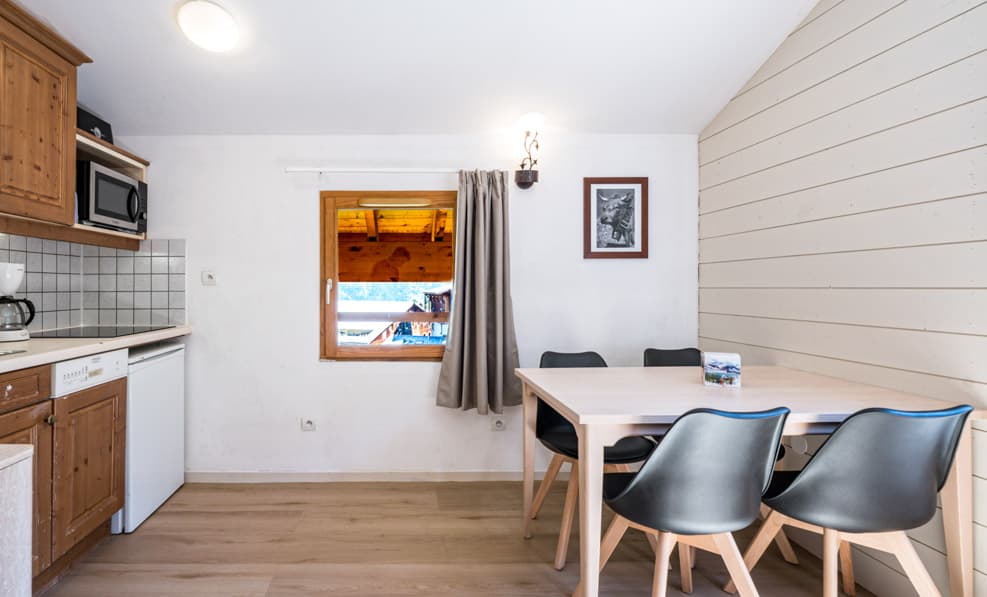 Cuisine et séjour Les Chalets de la Ramoure