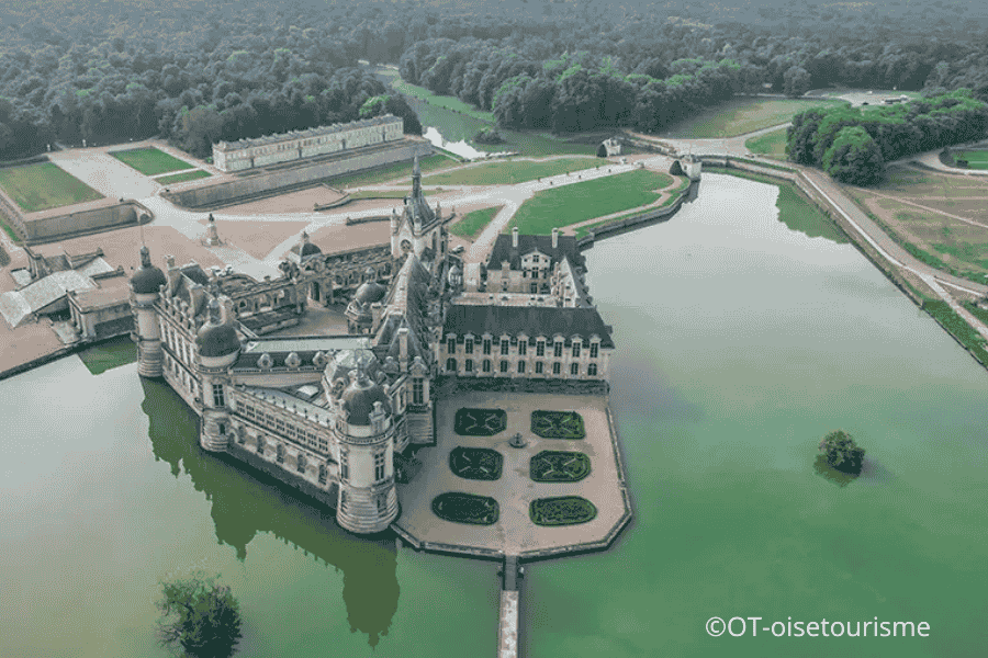 Le Château de Chantilly dans l'Oise (60)