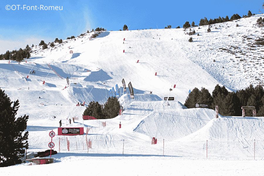 Ridez au snowpark de Font Romeu