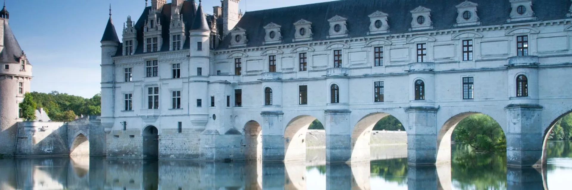 Bannière château de Chenonceau sur le Cher dans la Loire