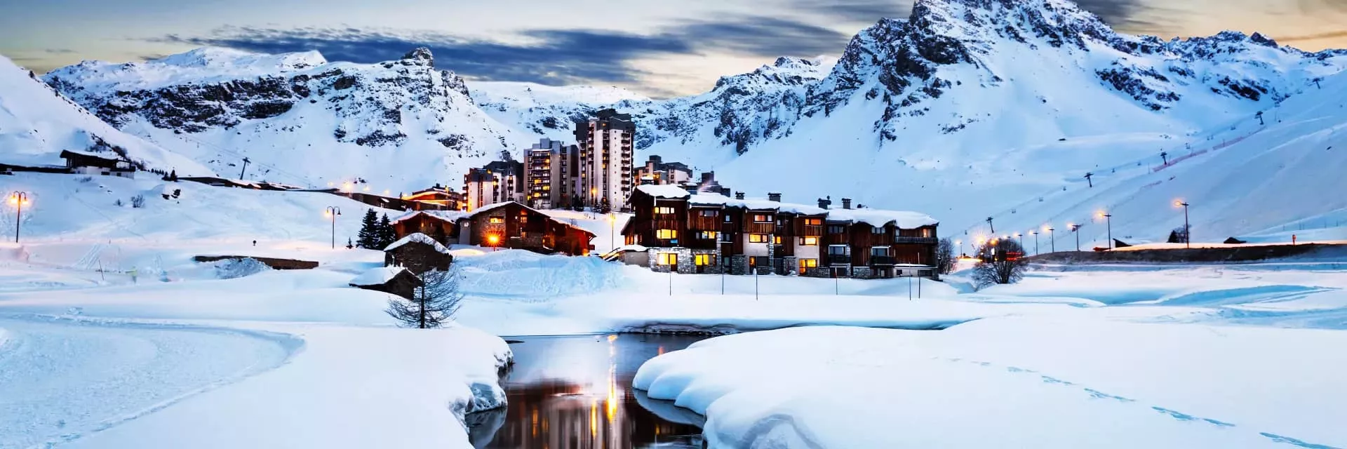 Logements de vacances dans les Alpes du Nord l'hiver