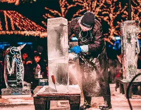 Sculptures sur glace