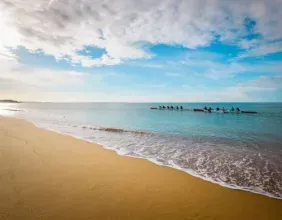 Plage de la falaise à Guidel