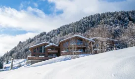 Chalets Les Portes de Megève à Praz sur Arly - extérieur hiver