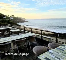 Café de la Plage à Tregana avec vue sur la Mer, proche de Plougonvelin