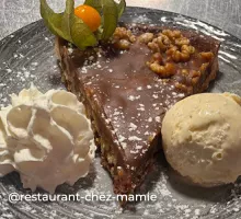Tarte aux noix de Grenoble du restaurant Chez Mamie à Villard-de-Lans