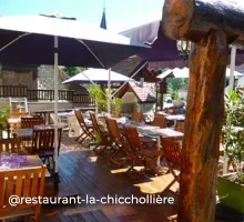 Terrasse du restaurant La Chicholière à Gresse-en-Vercors