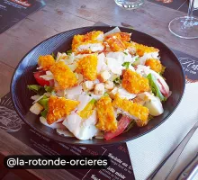 Restaurant La Rotonde Orcières Merlette 1850 salade