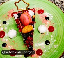 Restaurant La Table du Berger à Valmorel, dessert fruits rouges