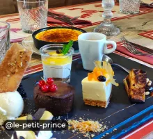 Restaurant Le Petit Prince à Valmorel, dessert café gourmand