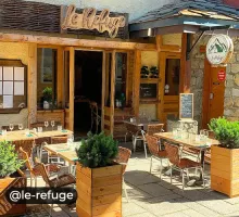 Restaurant Le Refuge à Valmorel, façade extérieur