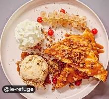 Restaurant Le Refuge à Valmorel, dessert gourmand