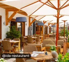 IDA Restaurant à Vaujany, terrasse extérieure