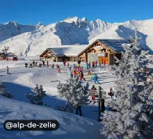 Restaurant l'Alp de Zelie à Valloire, extérieur hiver