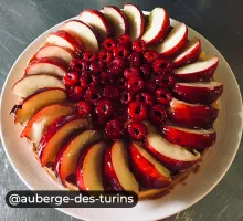 Restaurant l'Auberge des Turins à Saint Sorlin d'Arves, tarte aux fruits