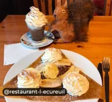 Restaurant l'Écureuil à Risoul, crêpe banane chocolat