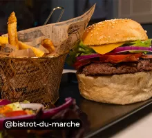 Restaurant Le Bistrot du Marché à Dinan, burger