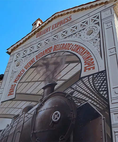 Fresque de la gare de Mandelieu La Napoule
